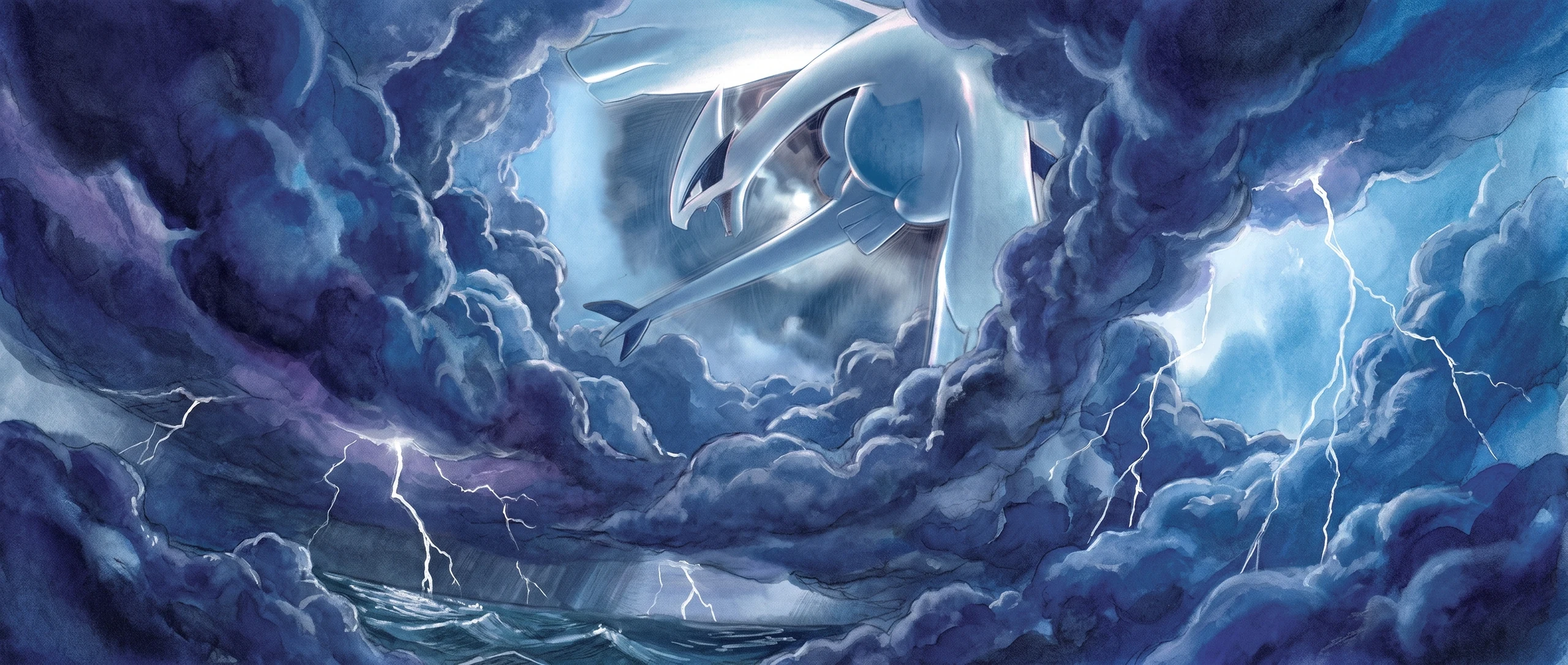 Panorama Poko·Art de Lugia, d’après Mitsuhiro Arita.