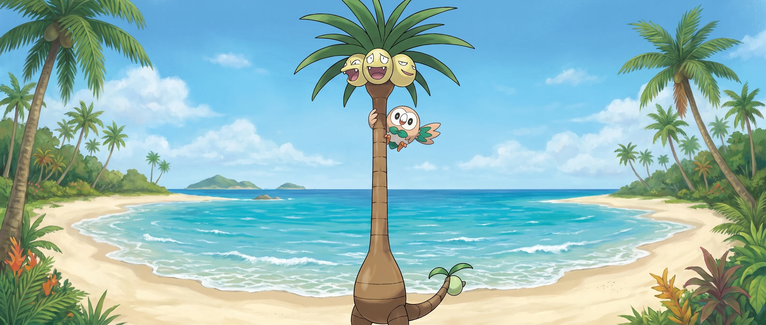 Panorama Poko·Art de Brindibou et Noadkoko d’Alola GX, d’après Naoyo Kimura.