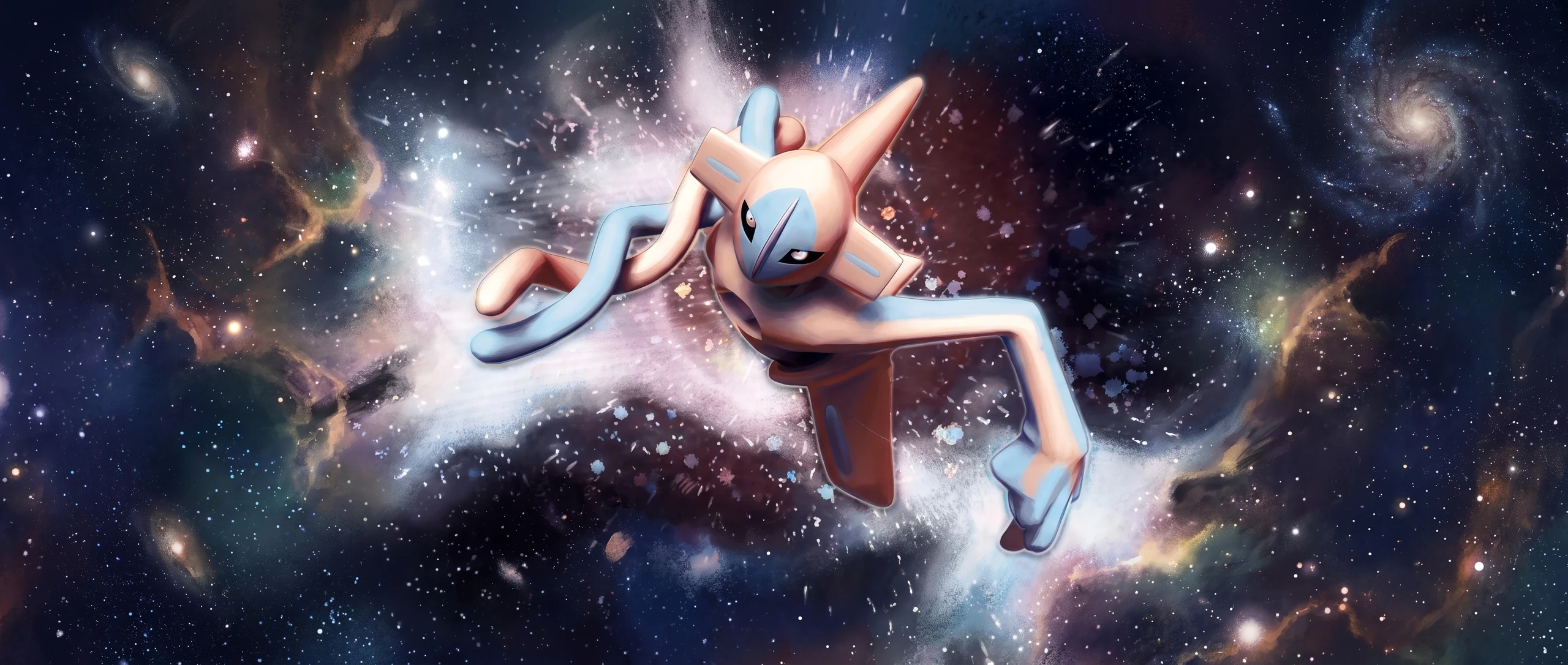 Panorama Poko·Art de Deoxys ex, d’après Mitsuhiro Arita.