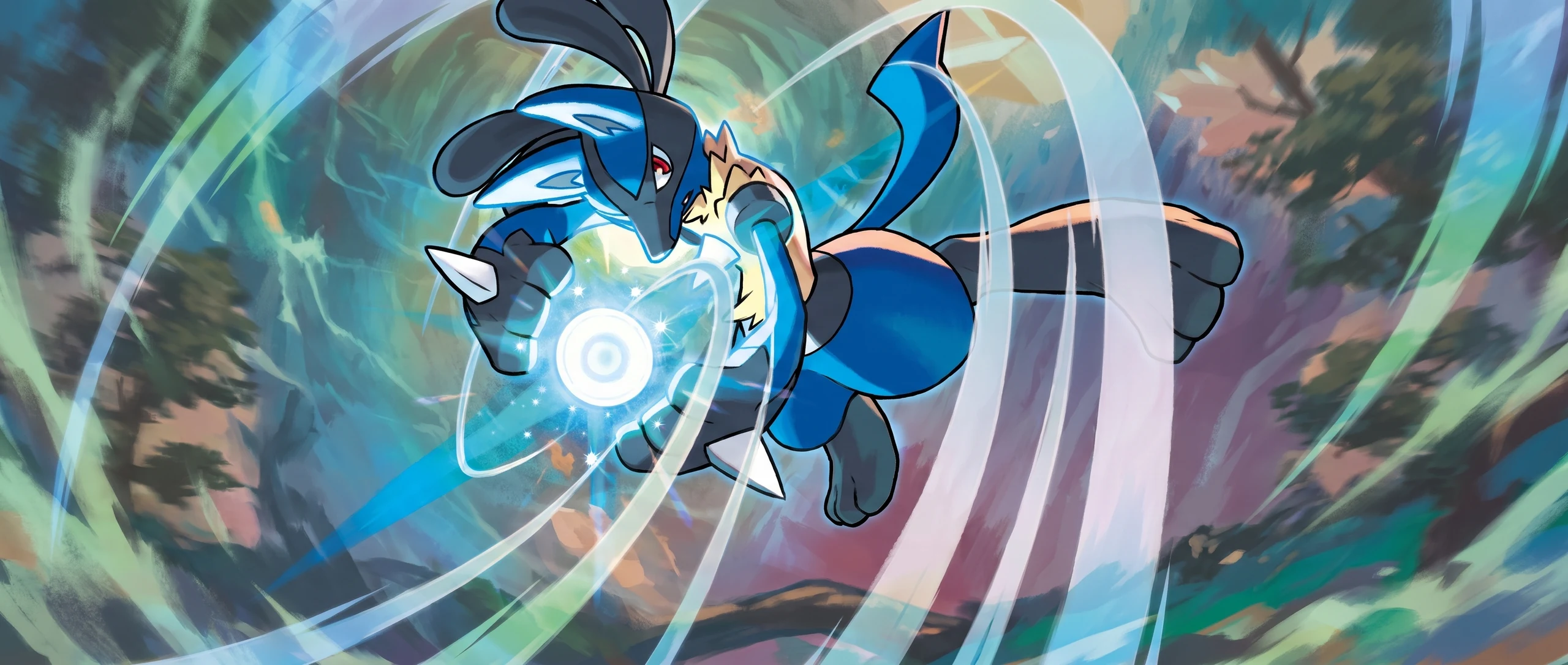 Panorama Poko·Art de Lucario, d’après Hideki Ishikawa.