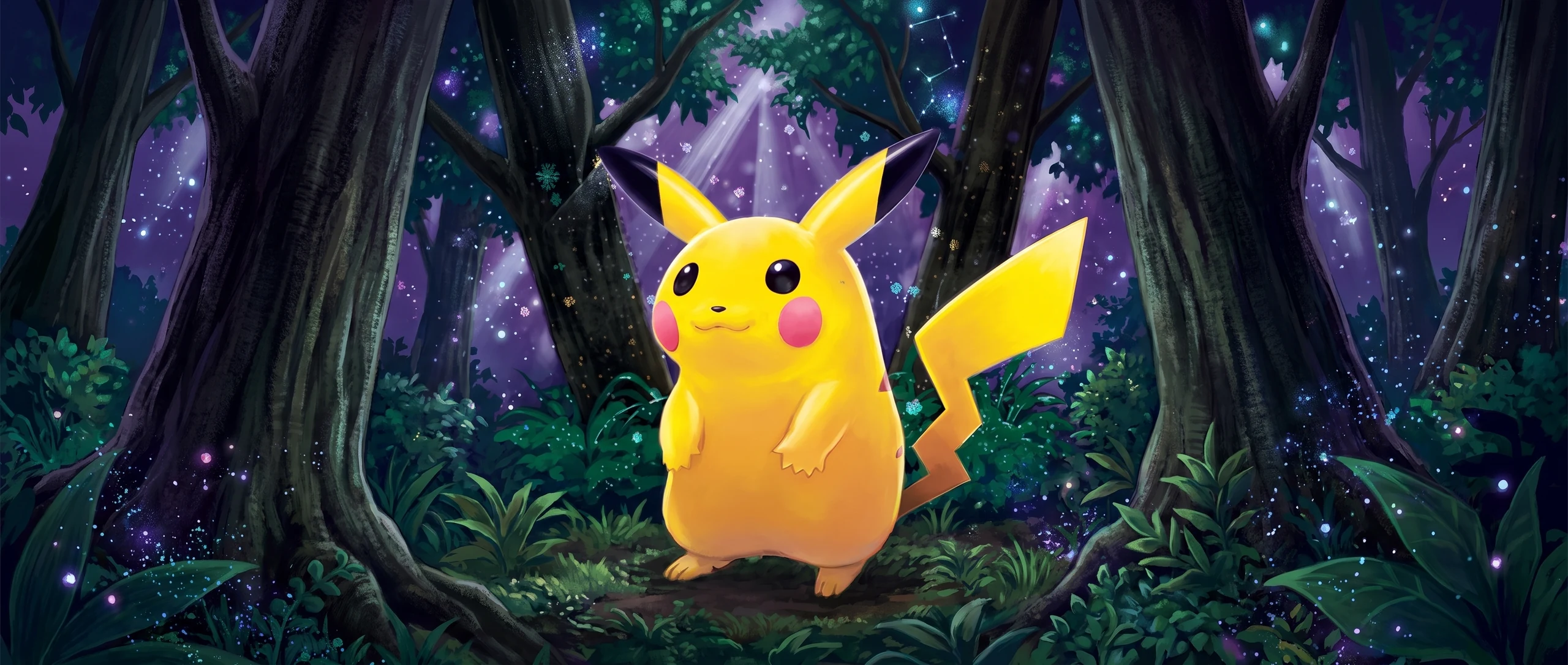 Panorama Poko·Art de Pikachu, d’après Mitsuhiro Arita.