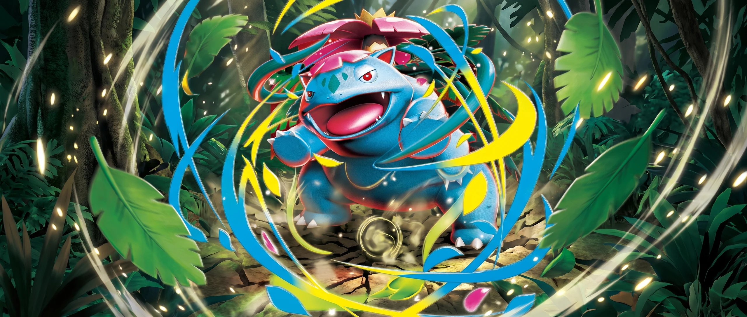 Panorama Poko·Art de メガフシギバナex, d’après 5ban Graphics.