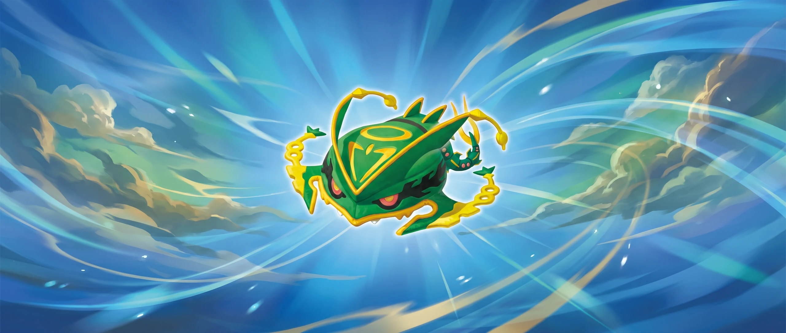 Panorama Poko·Art de Casquette Méga-Rayquaza, d’après AYUMI ODASHIMA.