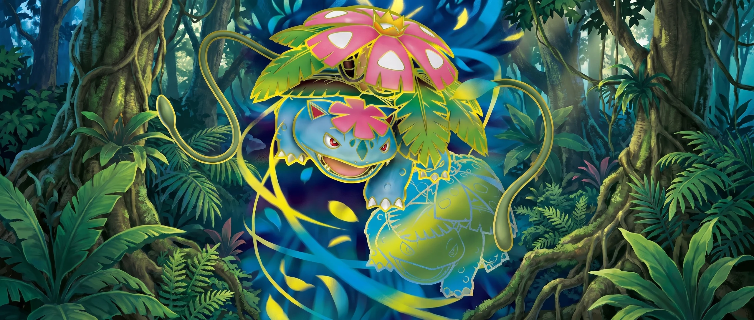 Panorama Poko·Art de メガフシギバナex, d’après 5ban Graphics.