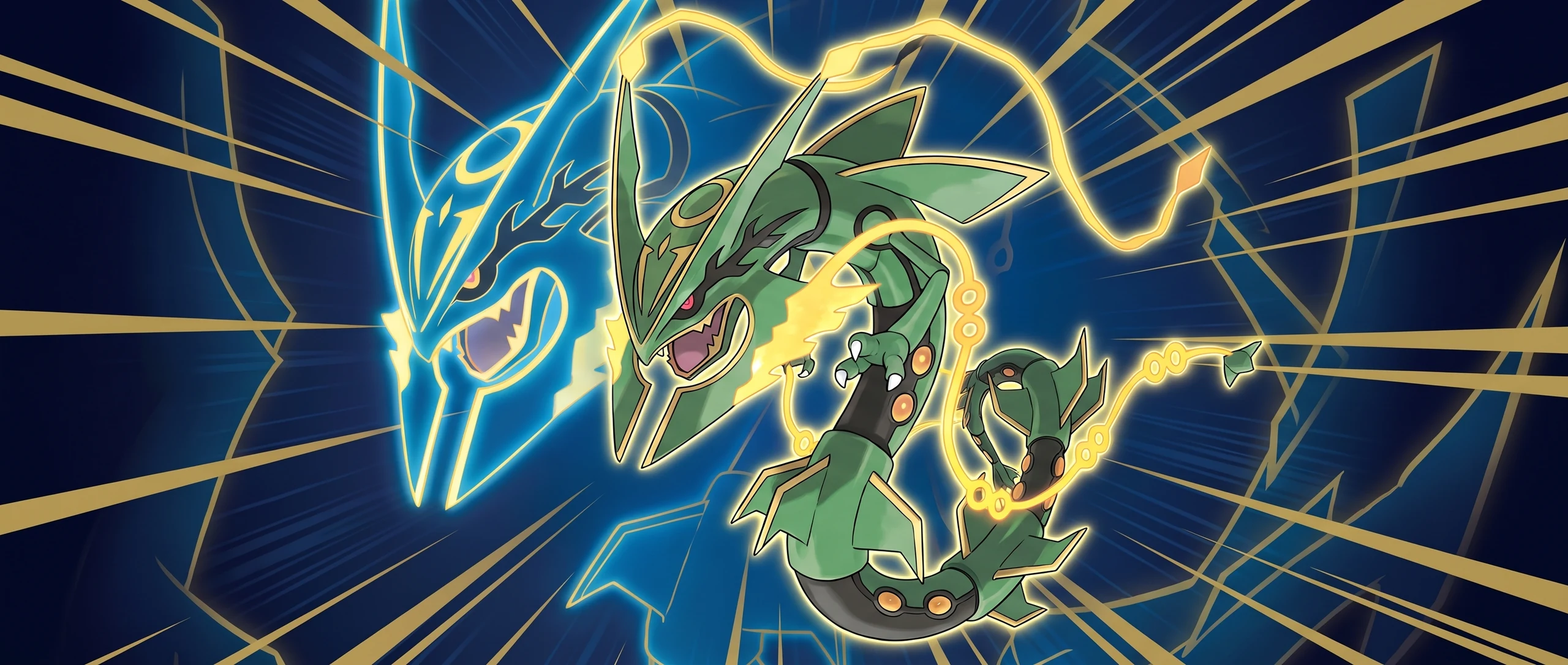 Panorama Poko·Art de Méga-Rayquaza ex, d’après 5ban Graphics.
