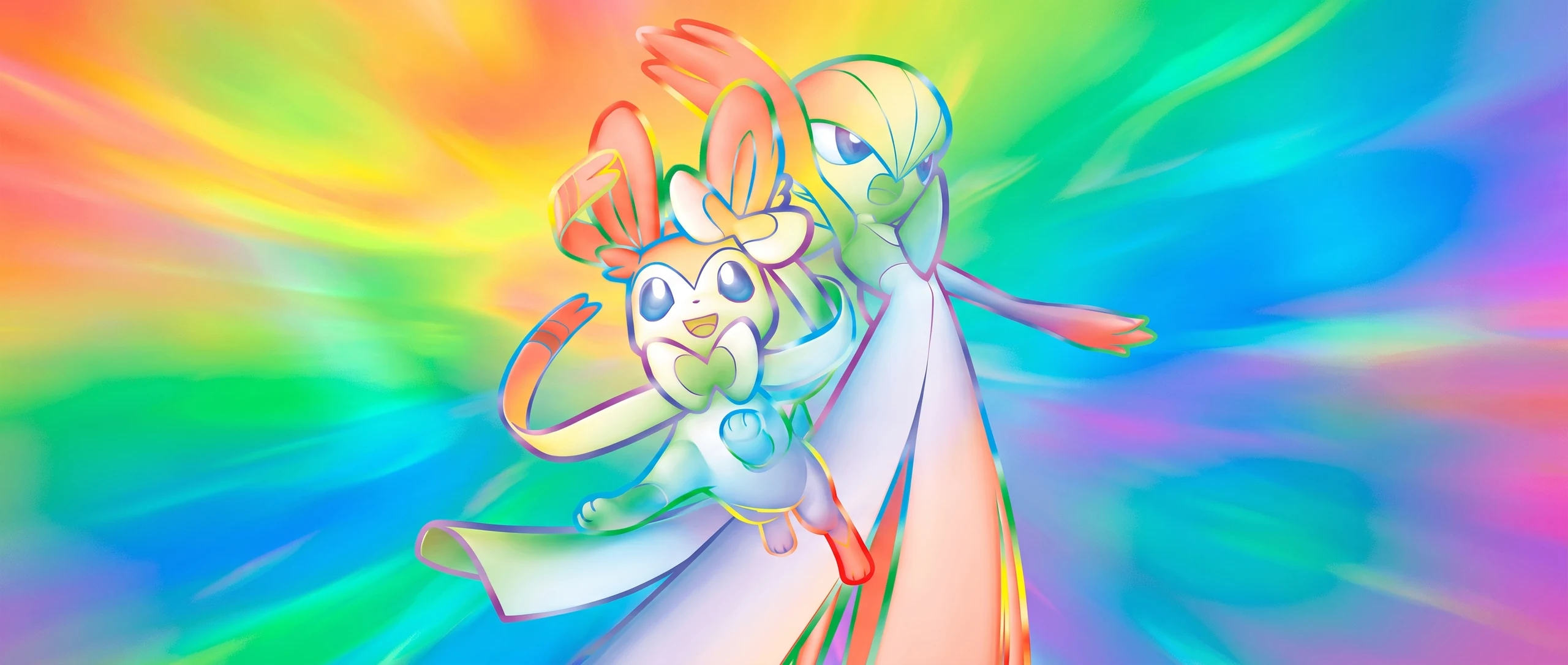 Panorama Poko·Art de Gardevoir et Nymphali GX, d’après 5ban Graphics.