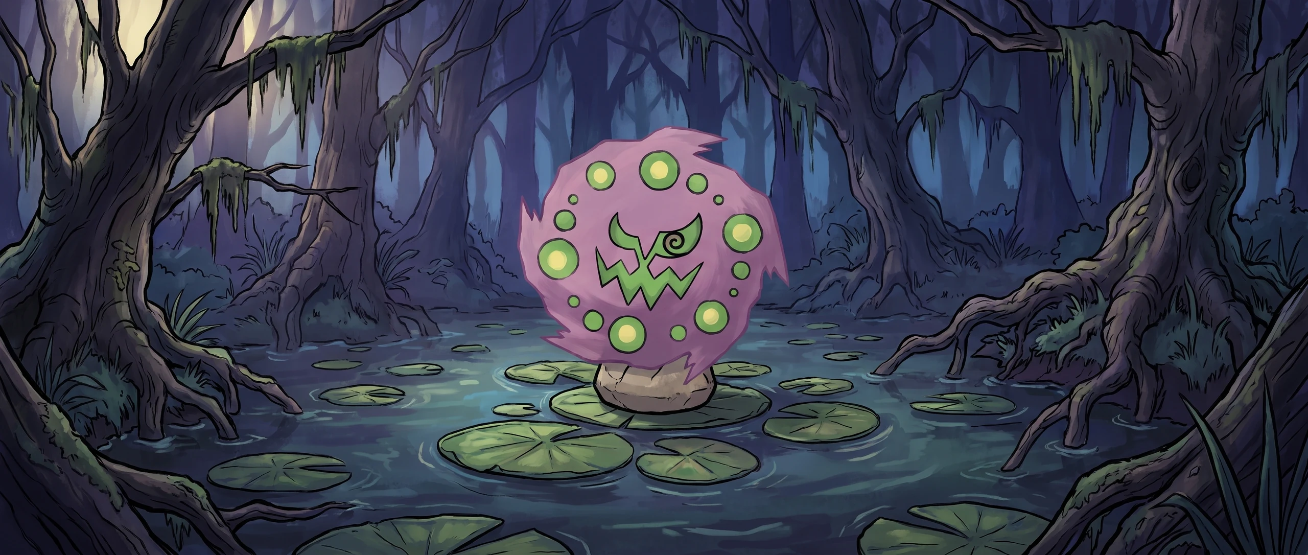 Panorama Poko·Art de Spiritomb, d’après IKEDA Saki.