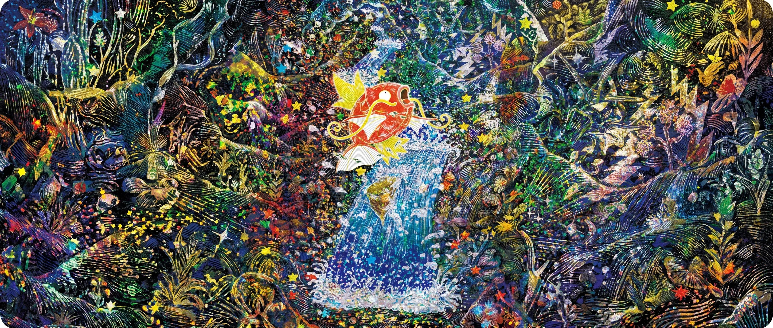 Panorama Poko·Art de Magicarpe, d’après Shinji Kanda.