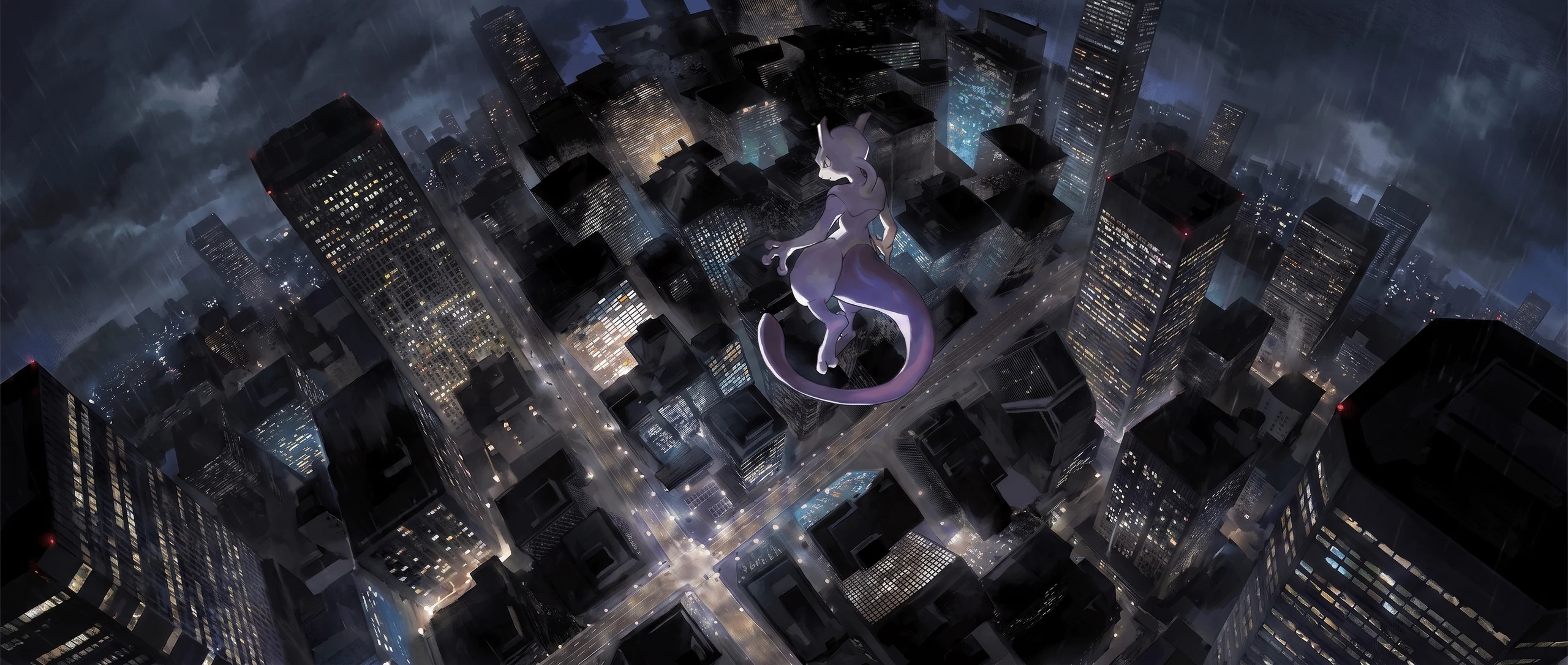 Panorama Poko·Art de Mewtwo, d’après Bun Toujo.