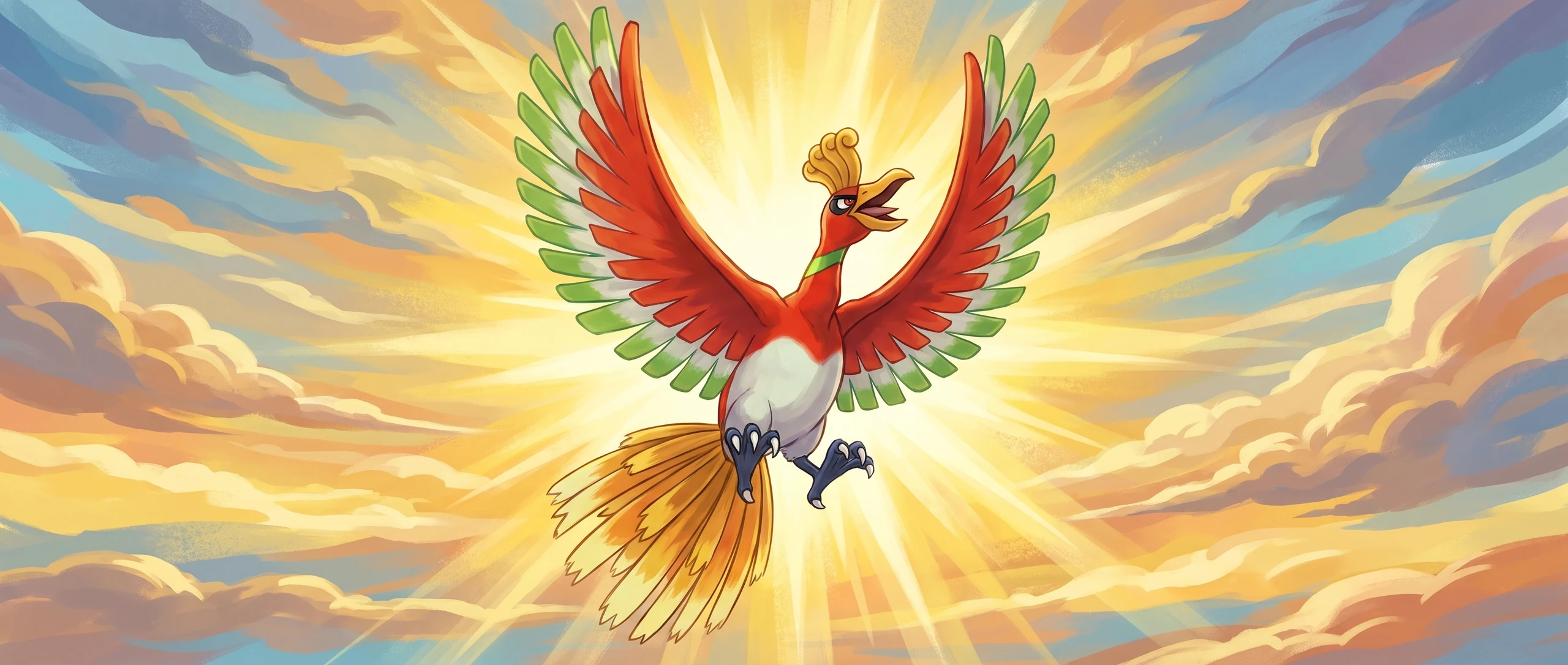 Panorama Poko·Art de Ho-Oh EX, d’après Ryo Ueda.