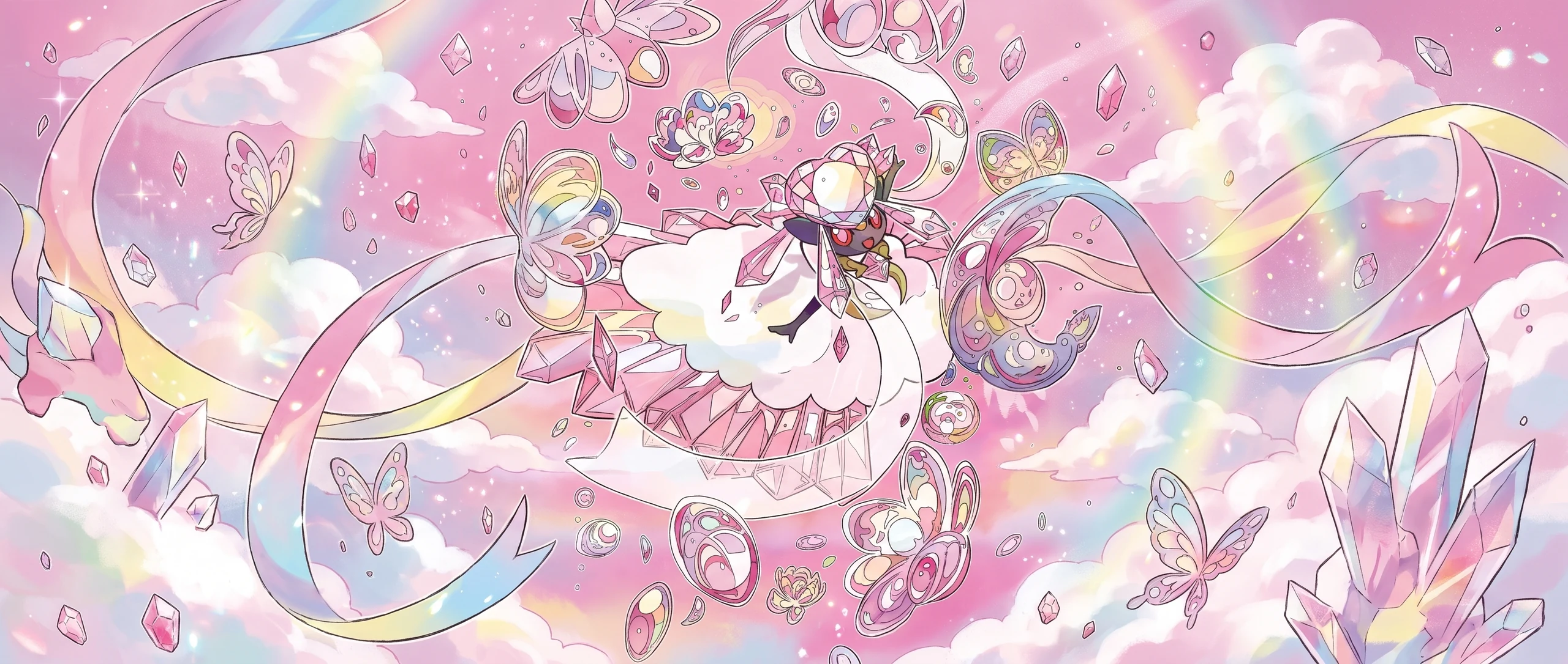 Panorama Poko·Art de メガディアンシーex, d’après Narano.