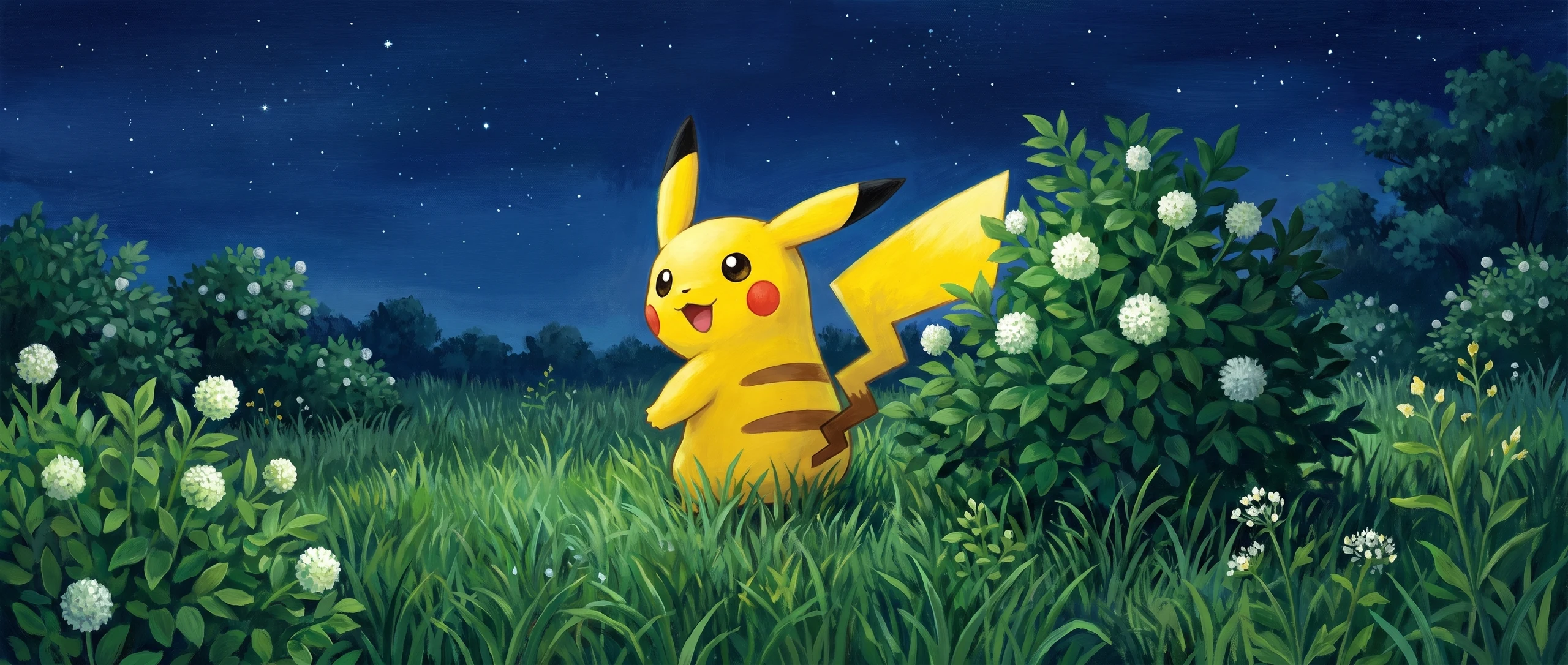 Panorama Poko·Art de Pikachu, d’après Naoyo Kimura.
