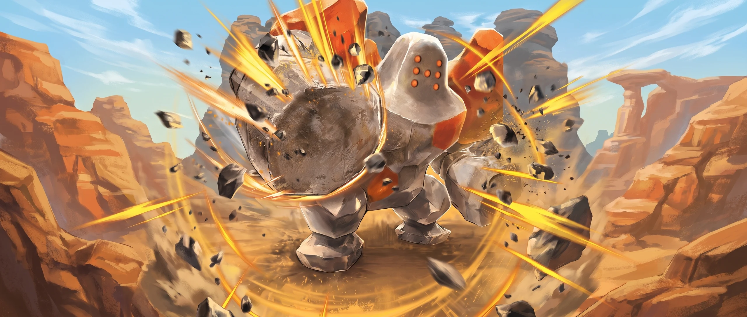 Panorama Poko·Art de Regirock-ex, d’après Nisota Niso.
