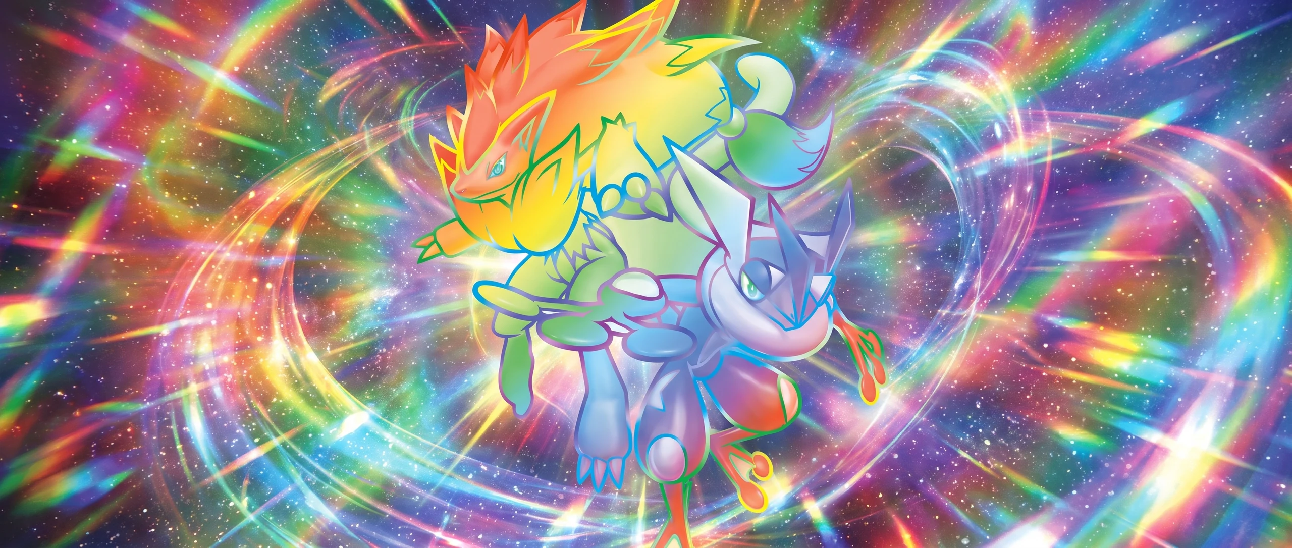 Panorama Poko·Art de Amphinobi et Zoroark GX, d’après 5ban Graphics.