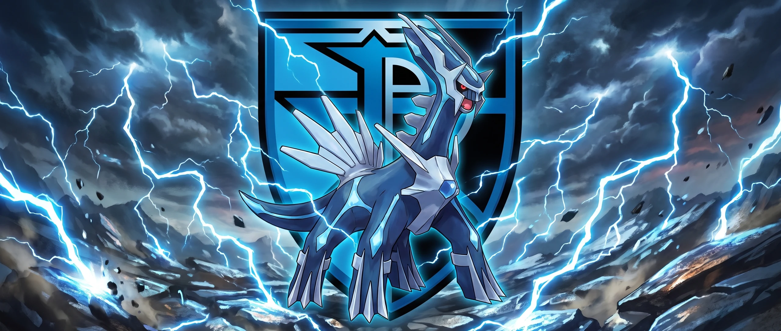 Panorama Poko·Art de Dialga EX, d’après 5ban Graphics.