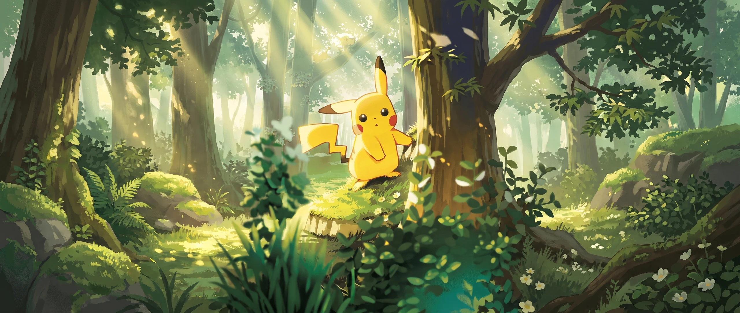 Panorama Poko·Art de Pikachu-ex, d’après booota.