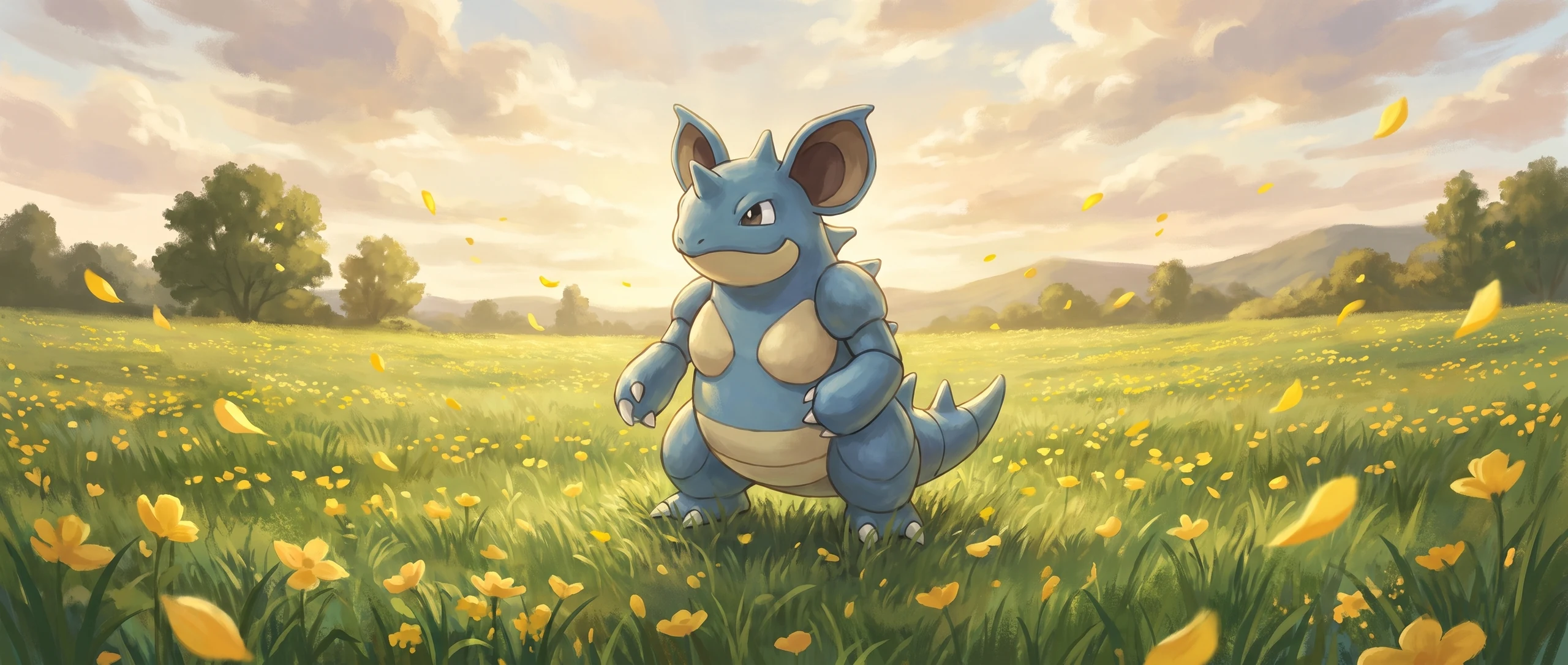 Panorama Poko·Art de Nidoqueen, d’après Aliya Chen.