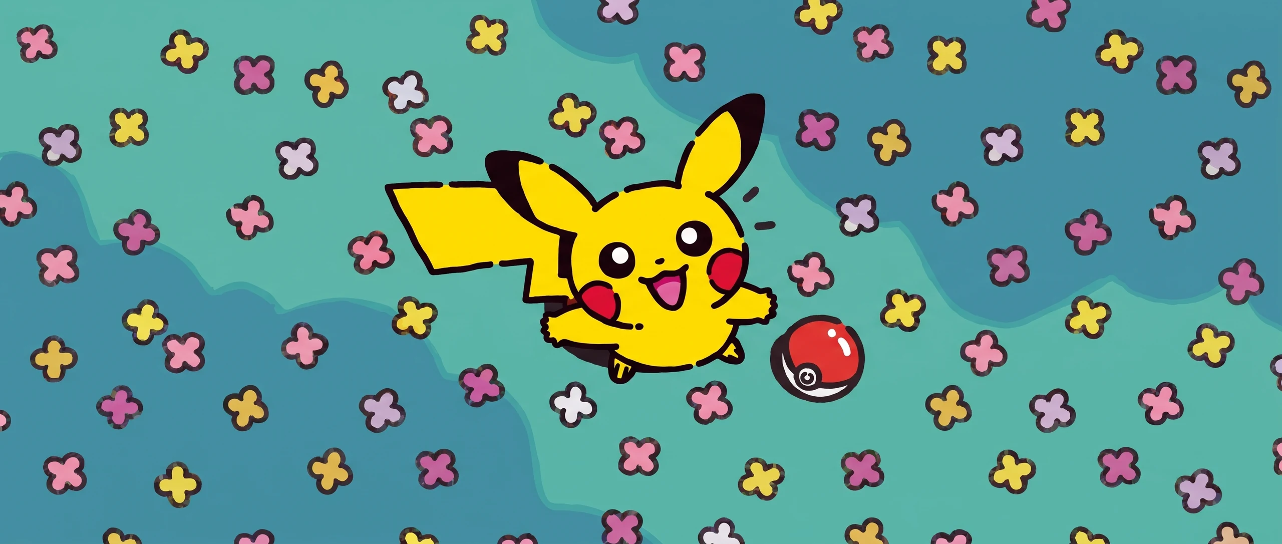 Panorama Poko·Art de Pikachu, d’après James Turner.