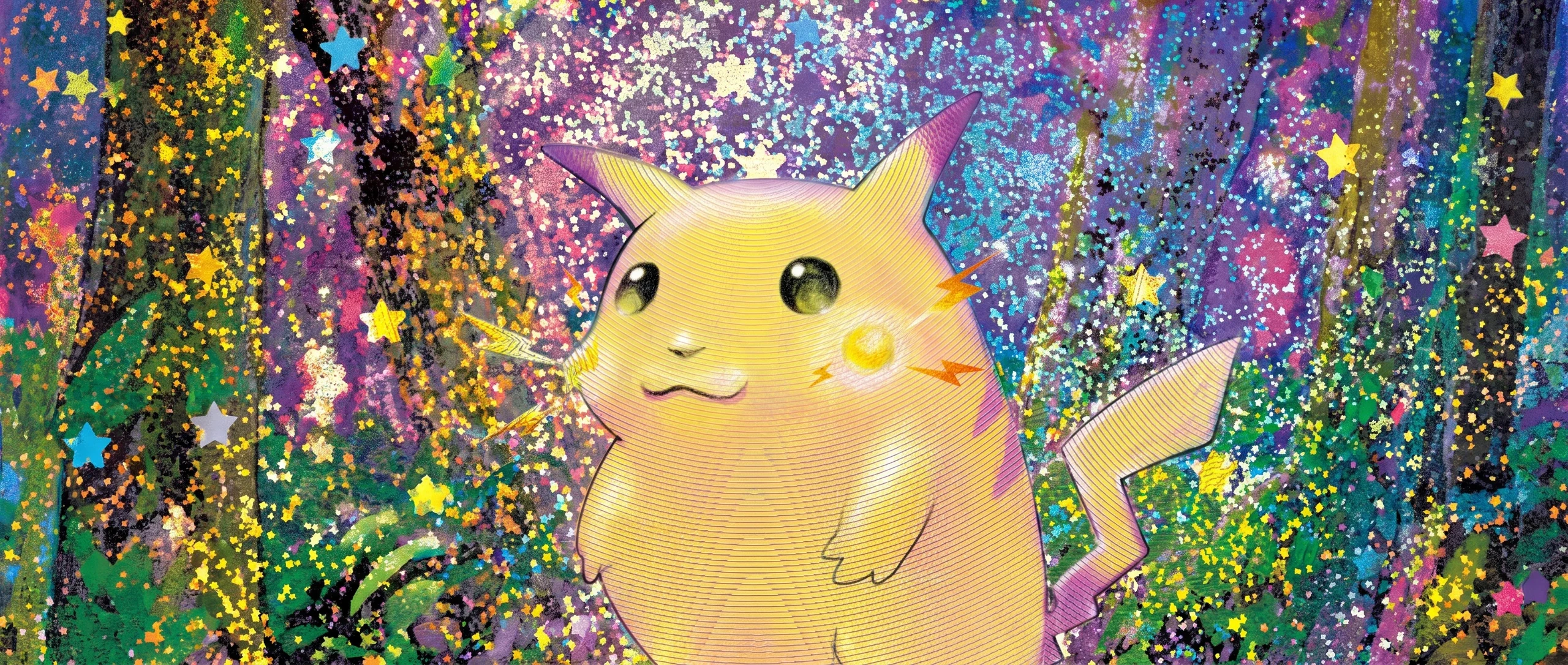 Panorama Poko·Art de Pikachu, d’après Mitsuhiro Arita.