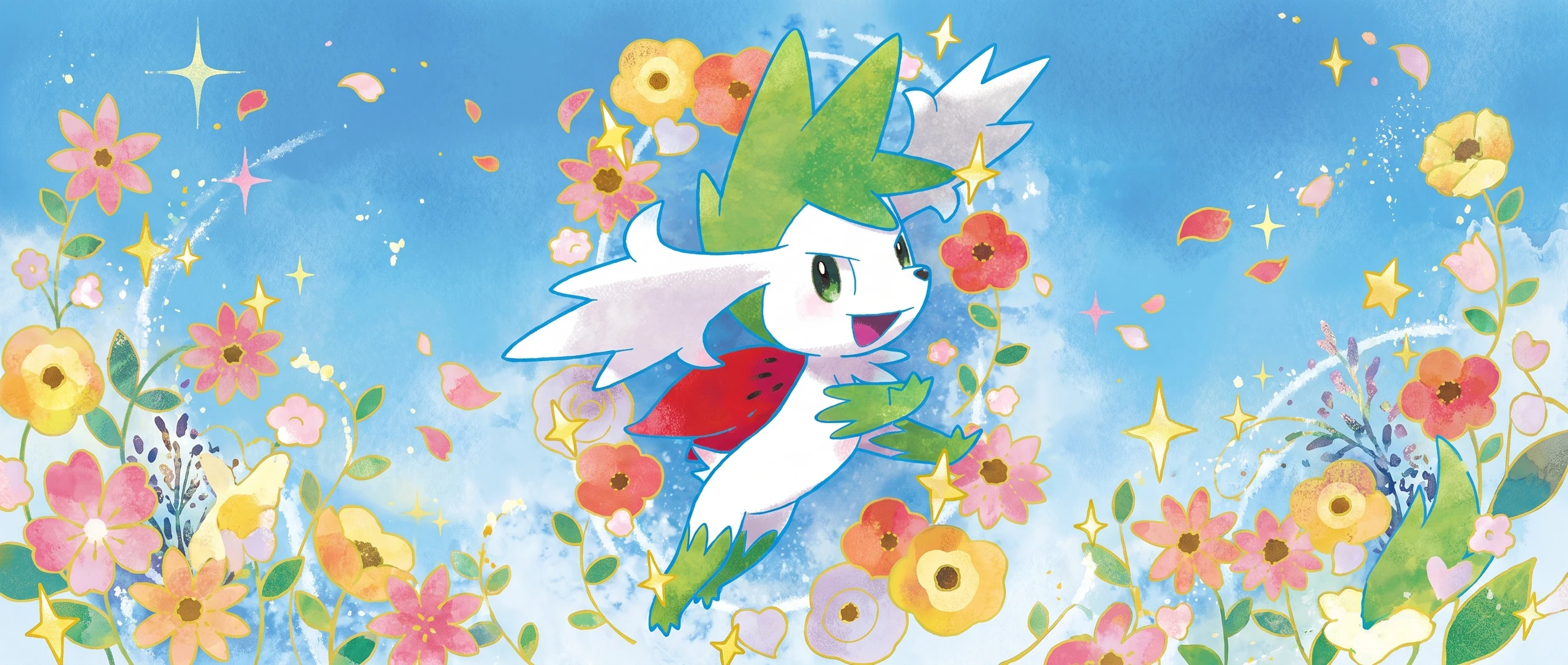 Panorama Poko·Art de Shaymin-EX, d’après Kanako Eo.