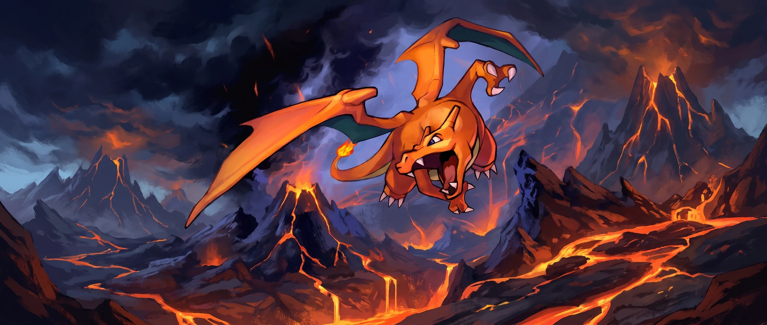 Panorama Poko·Art de Dracaufeu, d’après NC Empire.