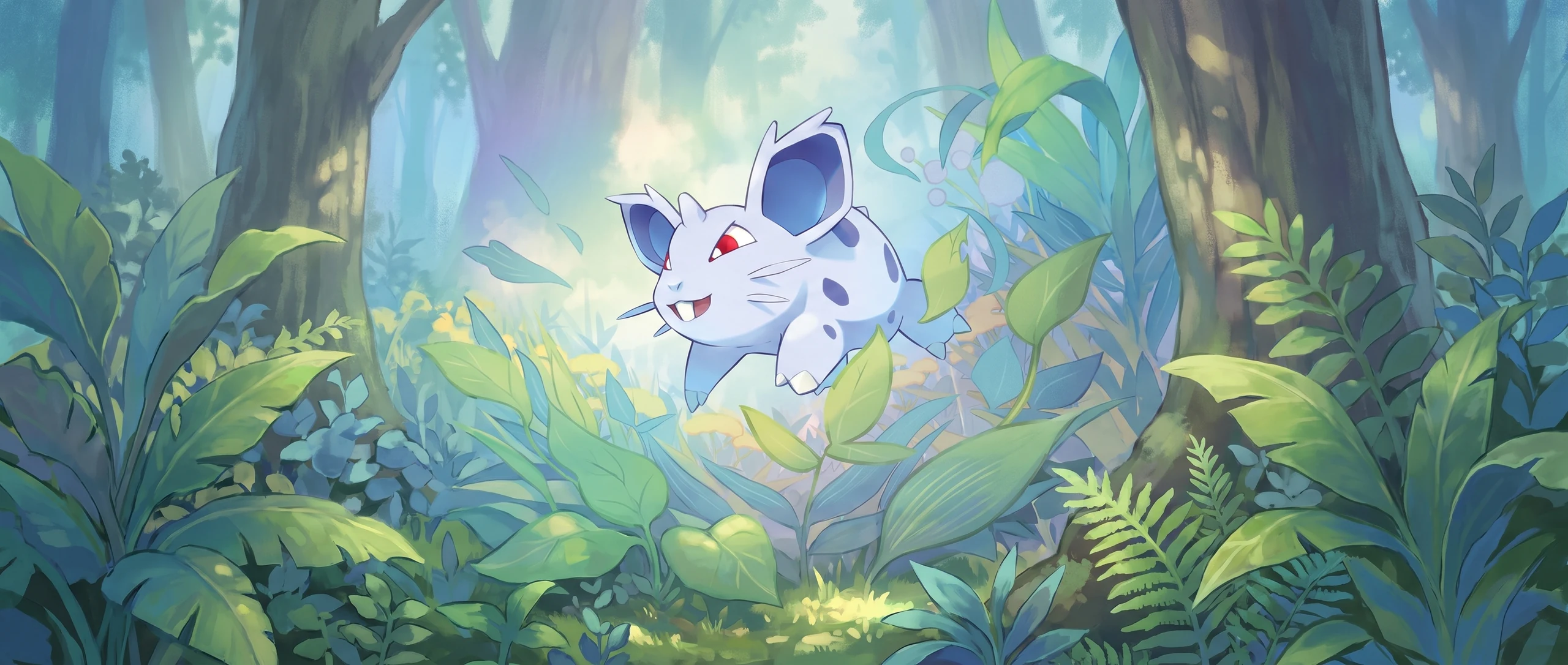 Panorama Poko·Art de Nidoran♀, d’après Taira Akitsu.