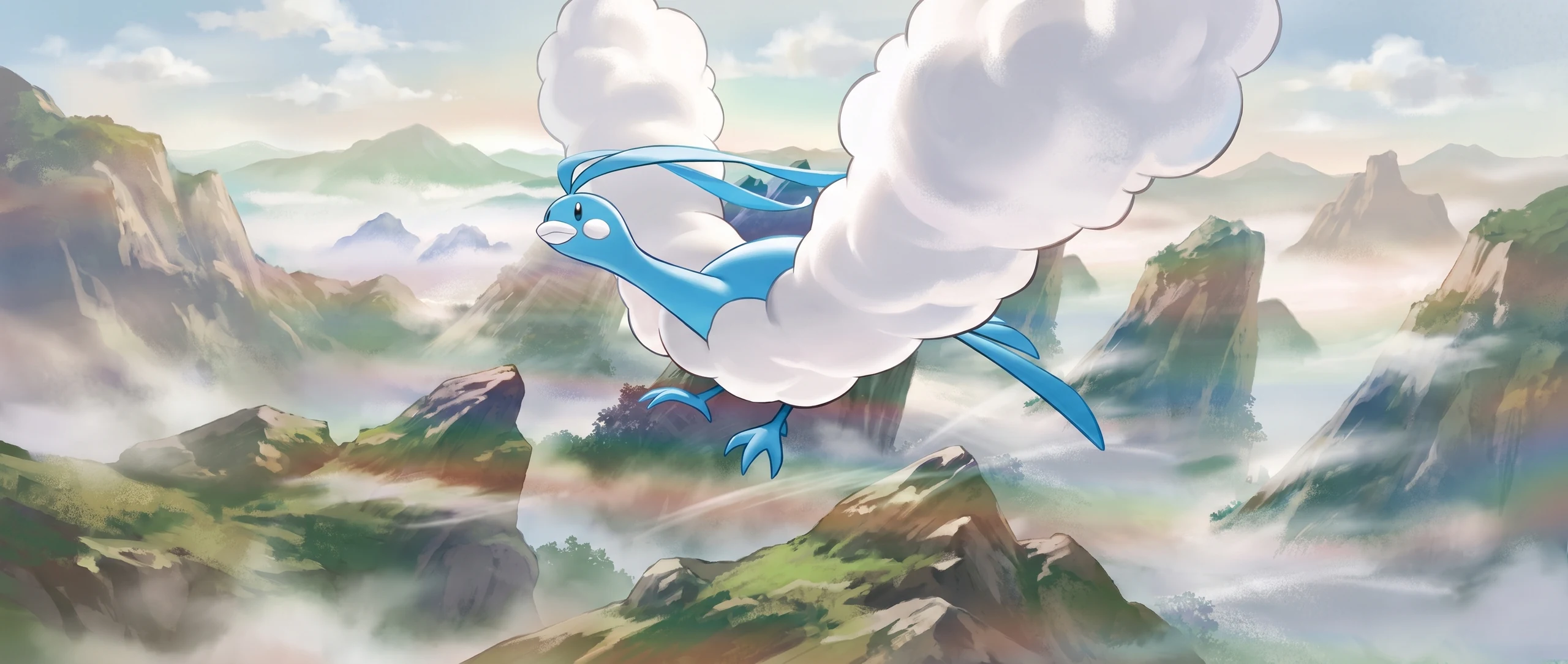 Panorama Poko·Art de Altaria, d’après Atsushi Furusawa.