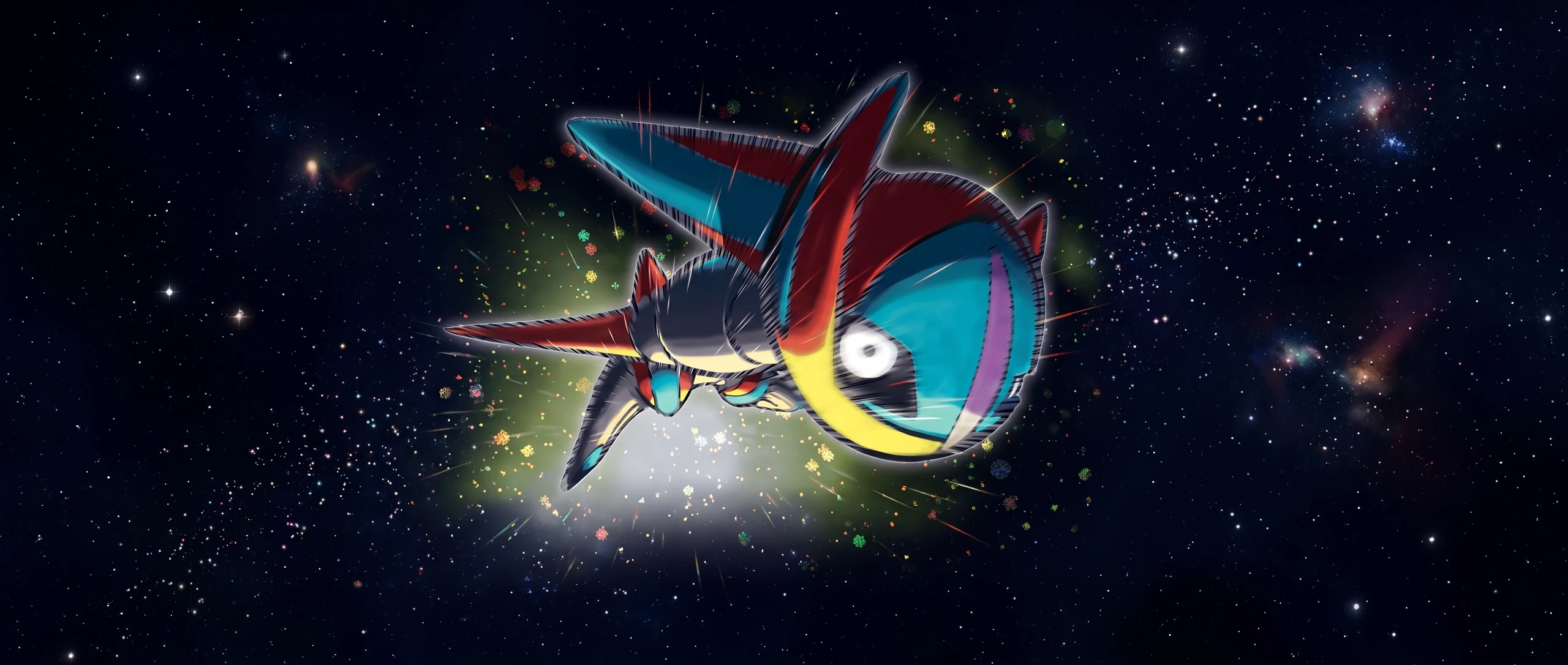 Panorama Poko·Art de Deoxys, d’après Hironobu Yoshida.