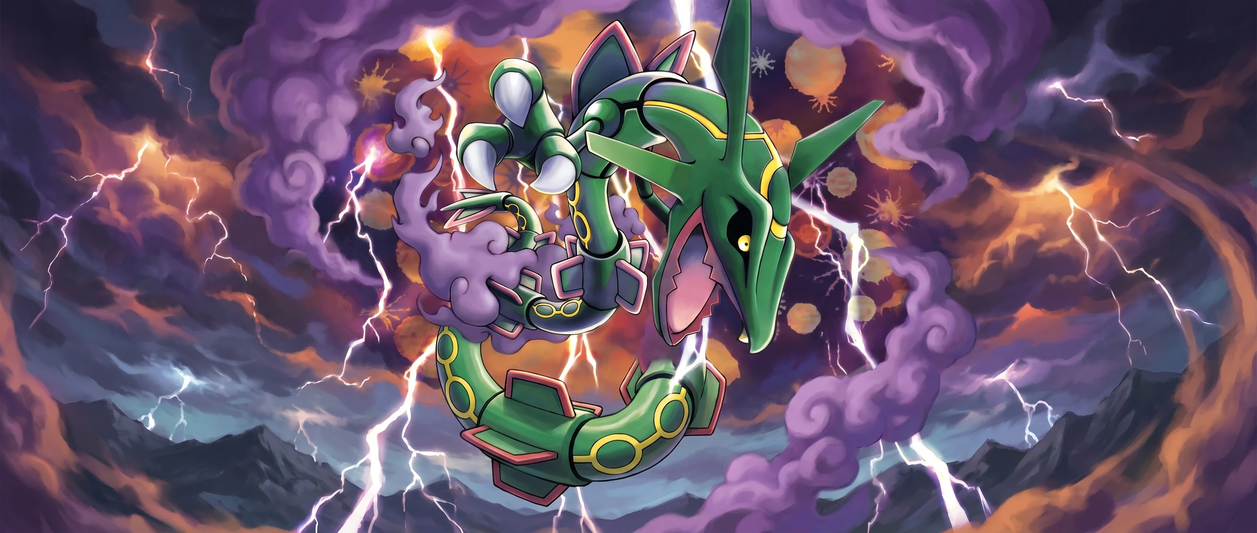 Panorama Poko·Art de Rayquaza, d’après Kouki Saitou.