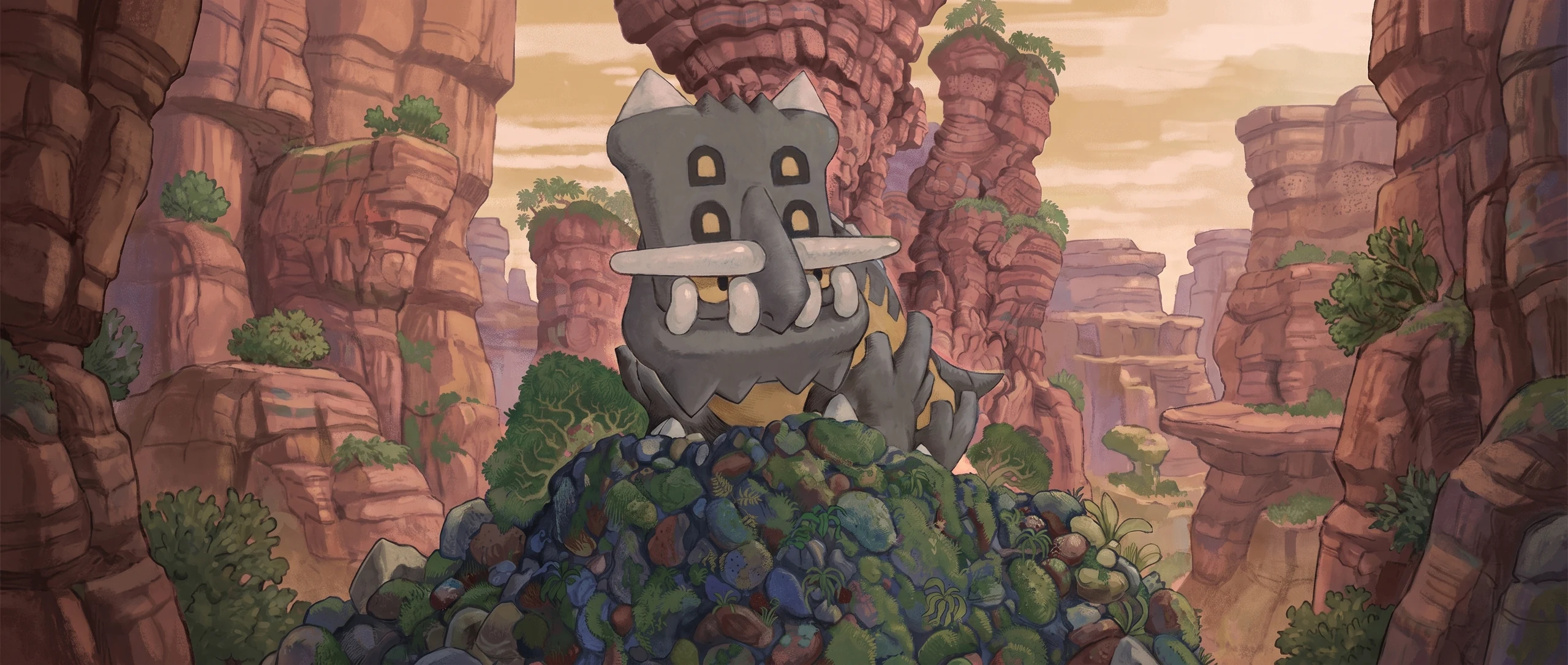 Panorama Poko·Art de Bastiodon, d’après Yoriyuki Ikegami.
