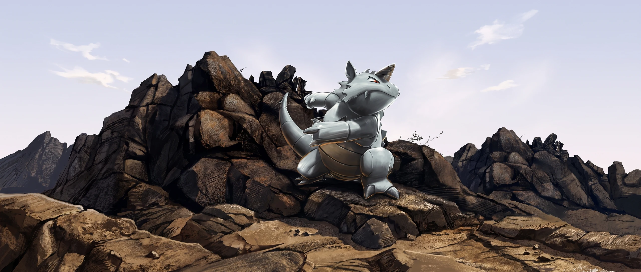 Panorama Poko·Art de Rhinoféros, d’après Mitsuhiro Arita.