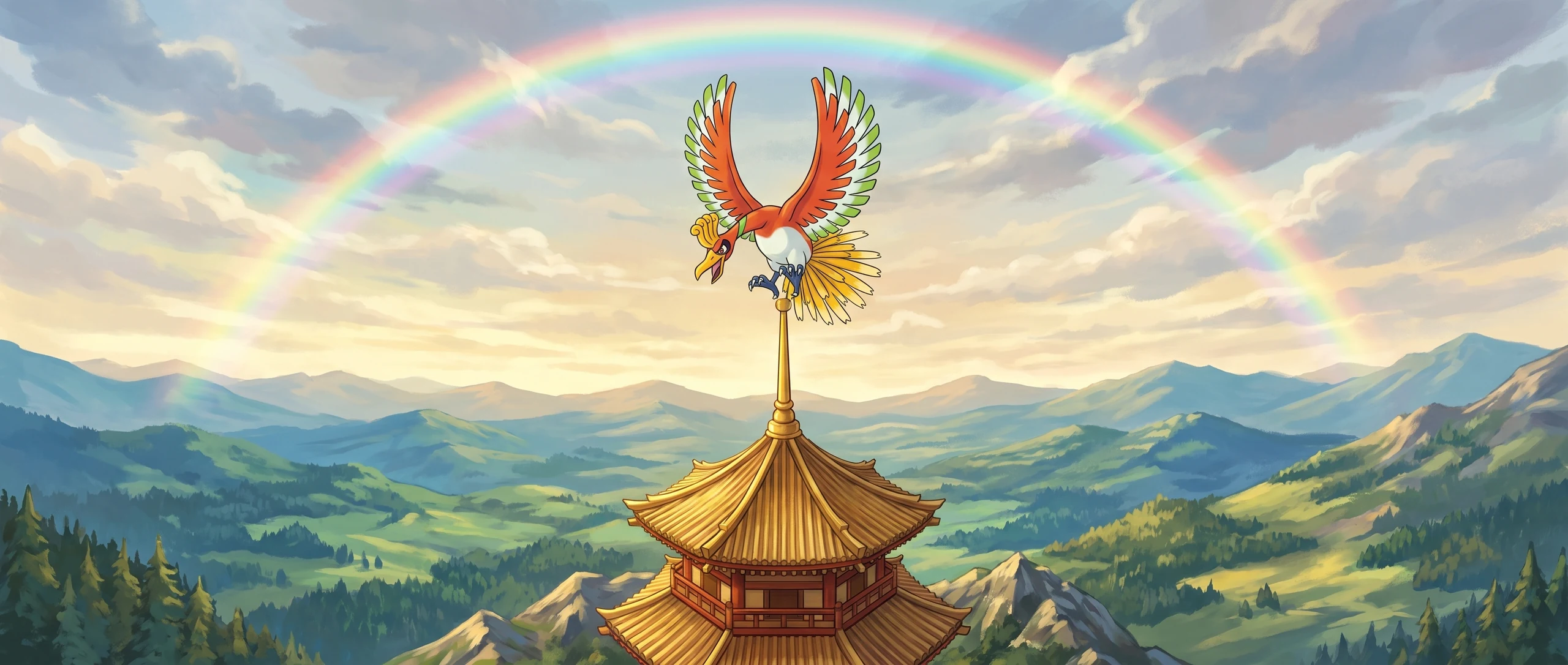 Panorama Poko·Art de Ho-Oh, d’après Anesaki Dynamic.