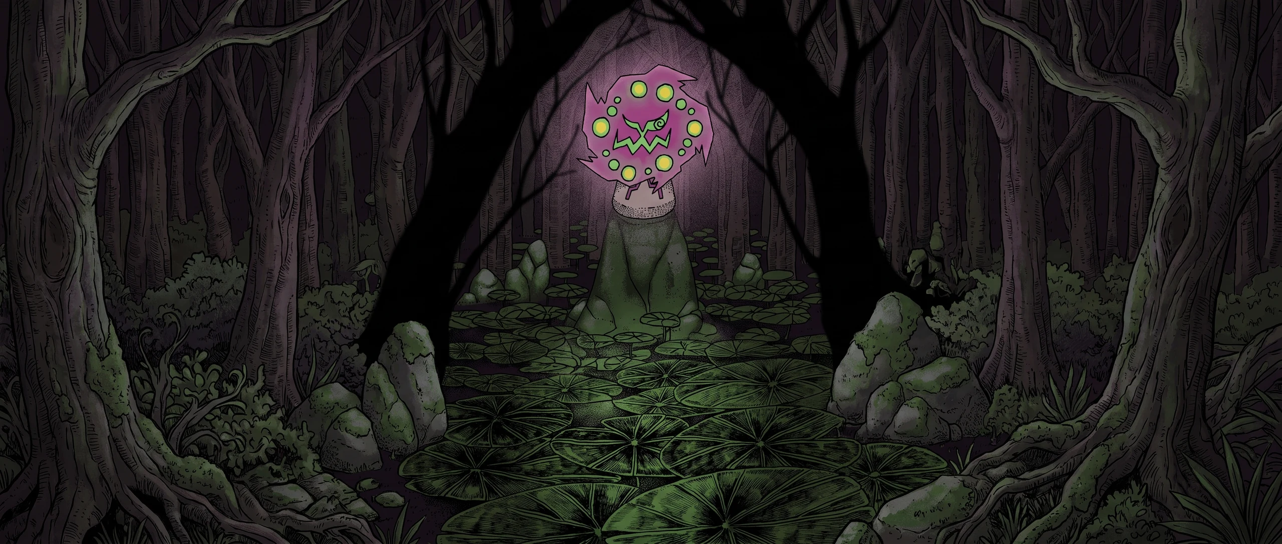 Panorama Poko·Art de Spiritomb, d’après IKEDA Saki.