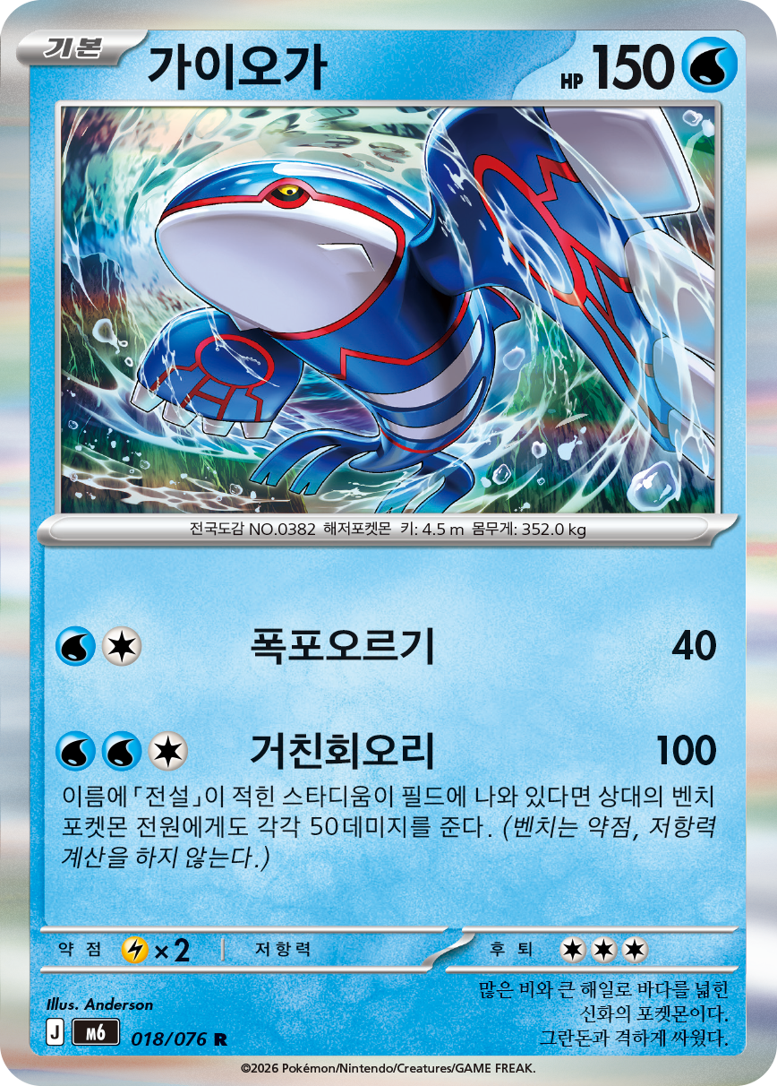 Kyogre M6 18