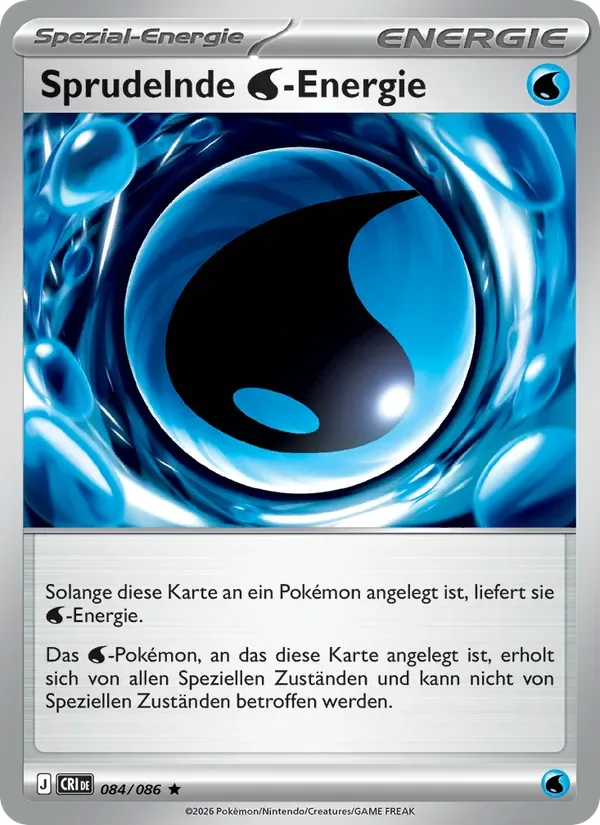 Sprudelnde Wasser-Energie