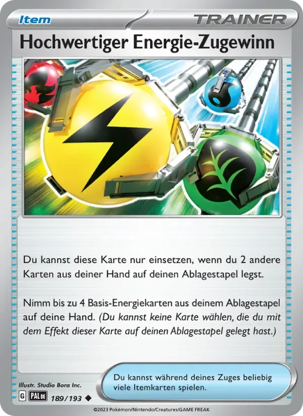 Überragender Energie-Zugewinn