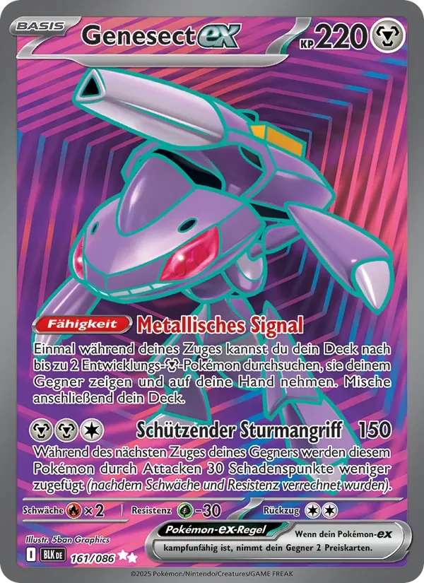 Genesect-ex BLK 161