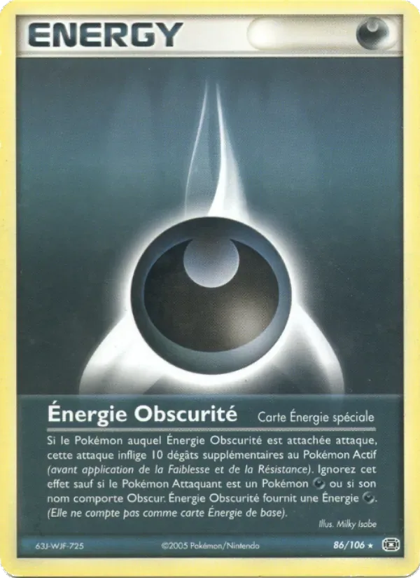Énergie Obscurité EM 86/106