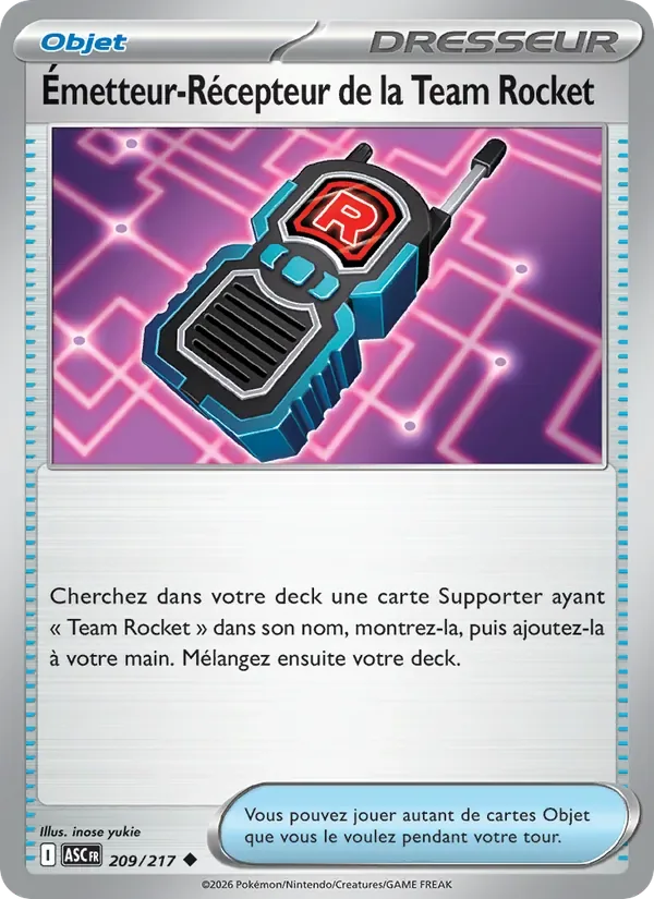 Émetteur-Récepteur de la Team Rocket ASC 209