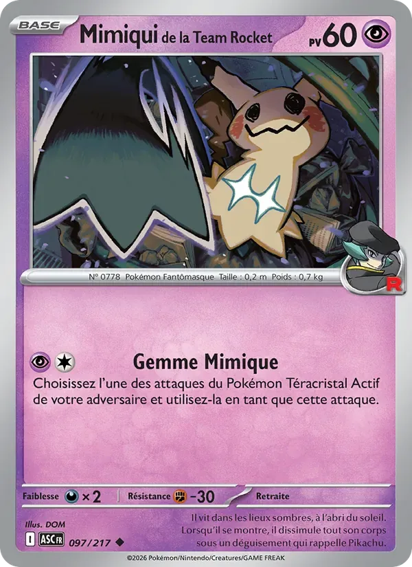 Mimiqui de la Team Rocket ASC 97