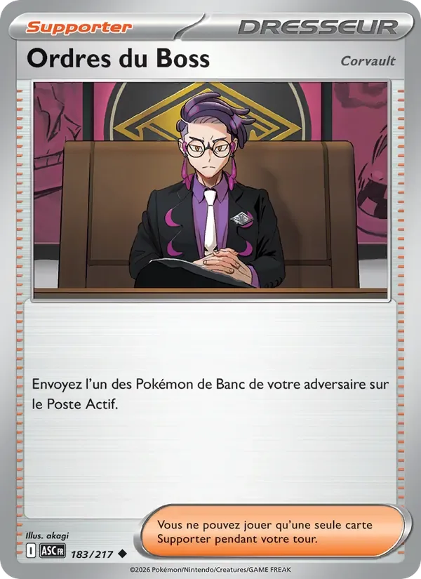Ordres du Boss ASC 183