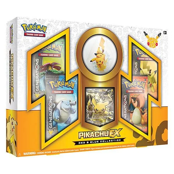 Collection Box · Red & Blue Collections: Pikachu EX