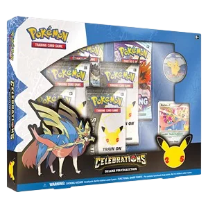 Kollektion · 6 boosters · Deluxe Pin · Celebrations