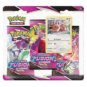 Blister · 3 boosters · Eevee · Fusionsangriff