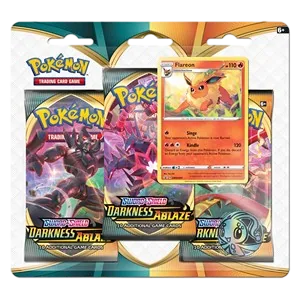 Blister · 3 boosters · Flareon · Darkness Ablaze