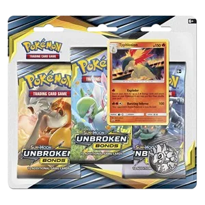 Blister · 3 boosters · Typhlosion · Unbroken Bonds