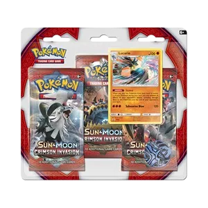 Blister · 3 boosters · Lucario · Aufziehen der Sturmröte