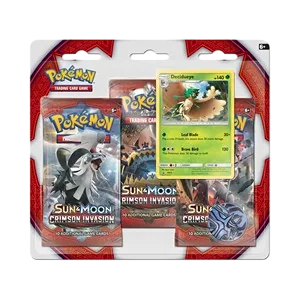 Blister · 3 boosters · Decidueye · Aufziehen der Sturmröte