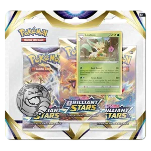 Blister · 3 boosters · Leafeon · Strahlende Sterne