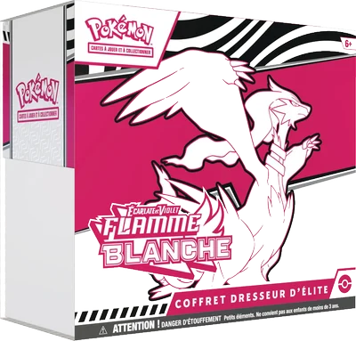 Top-Trainer-Box · 9 boosters · Weiße Flammen